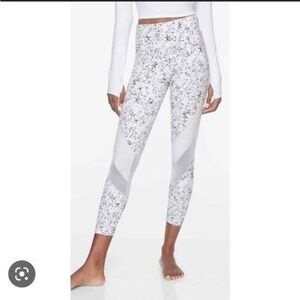 ATHLETA SANDSTONE SALUTATION 7/8 LEGGINGS WOMENS SIZE XS